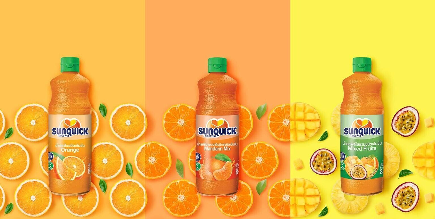 SUNQUICK concentrate fruit juice orange, mix fruits beverage dessert mixer Party