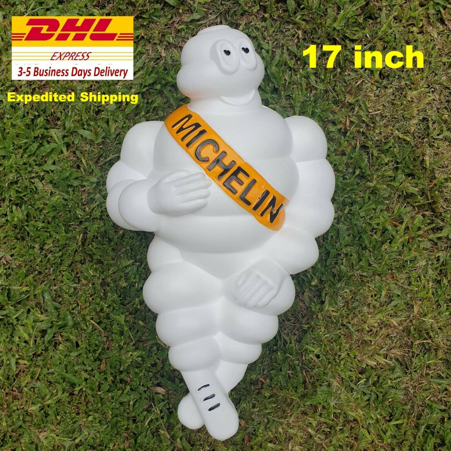 17" MICHELIN MAN DOLL Figure Bibendun Advertise Tire Collect Truck Yellow Band