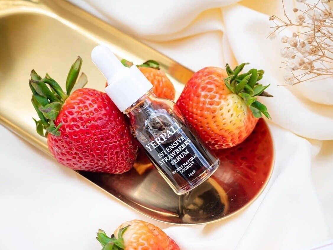 3x Serum Strawberry Yerpall Reduce Dark Spot tighten pores moist skin
