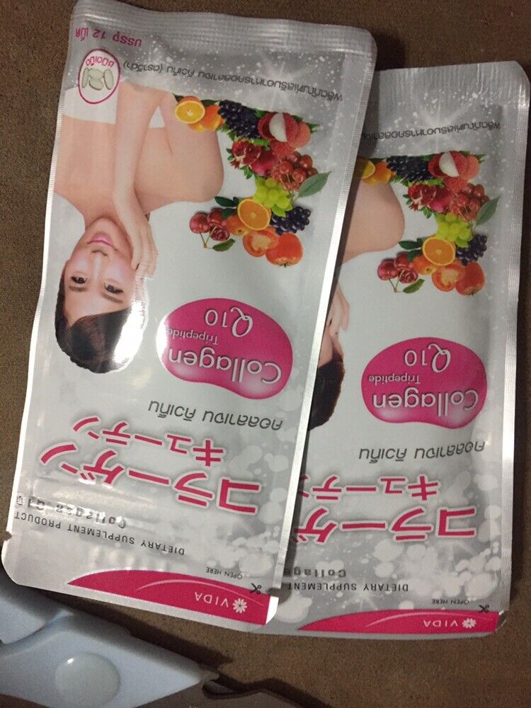 10x Vida Collagen Q10 Beauty Anti Aging Wrinkle Supplement Aura Smooth Skin Care