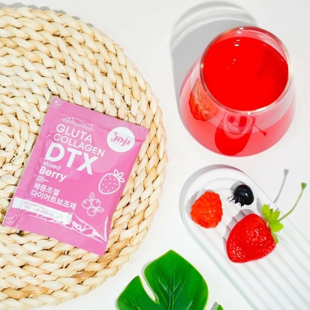12x JOJI Gluta Collagen DTX Fiber SECRET YOUNG Skin Fiber Mixed Berry 200,000MG