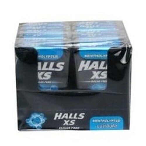 12x HALLS XS Mentho-Lyptus Mentho-Lyptus Sugar Free Candy 15g