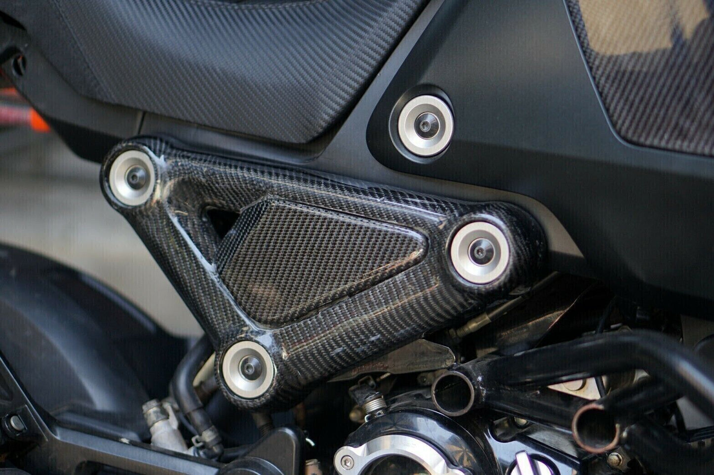 X2 FRAME BODY R+L COVER SIDE UPPER PANEL CARBON FIBER HONDA NEW GROM MSX 21-2023