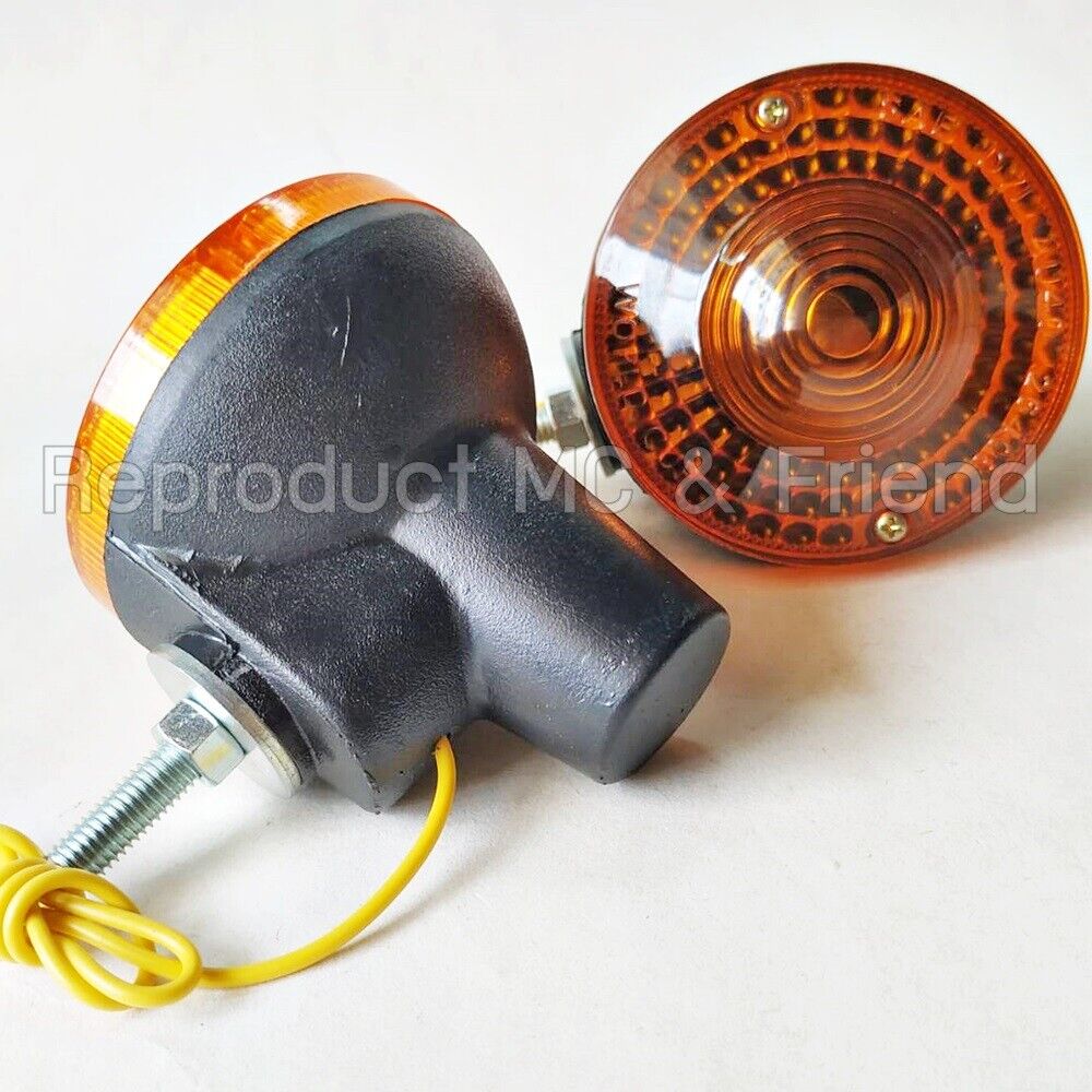 Yamaha DT100 DT125 DT175 DT250 DT400 XT250 XT500 Front Signal Winker Lamp 2pcs.