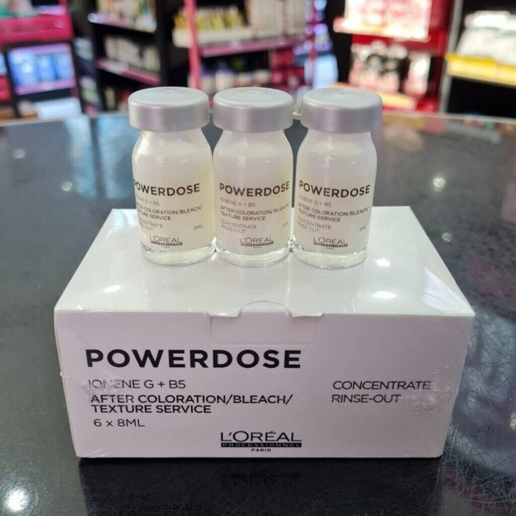 10x LOREAL POWERDOSE IONENE Repair Steam Serum Damage Hair Concentrat Rinse-out