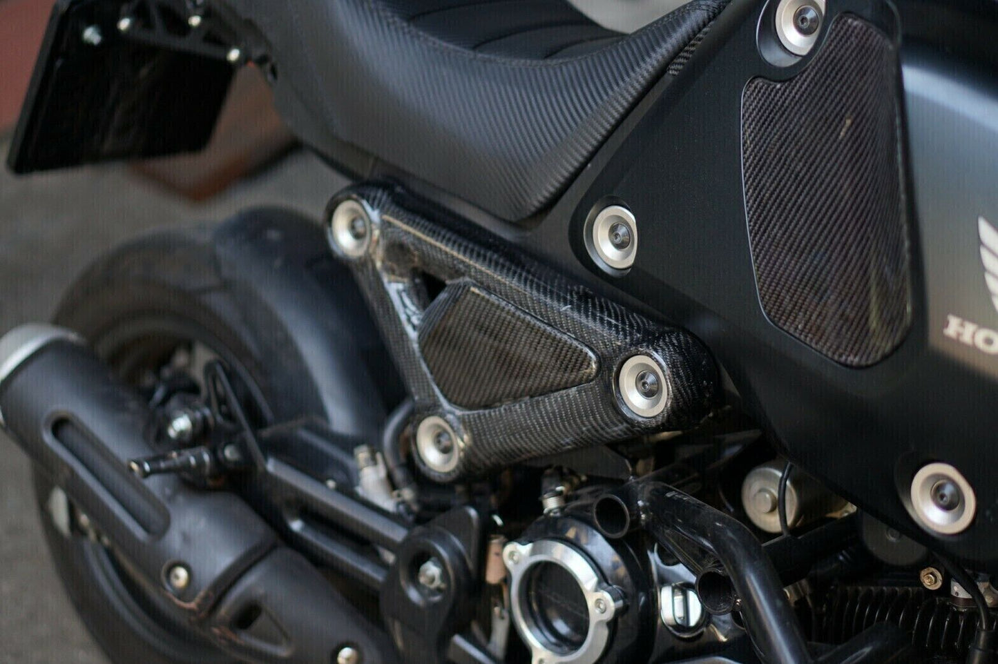 X2 FRAME BODY R+L COVER SIDE UPPER PANEL CARBON FIBER HONDA NEW GROM MSX 21-2023