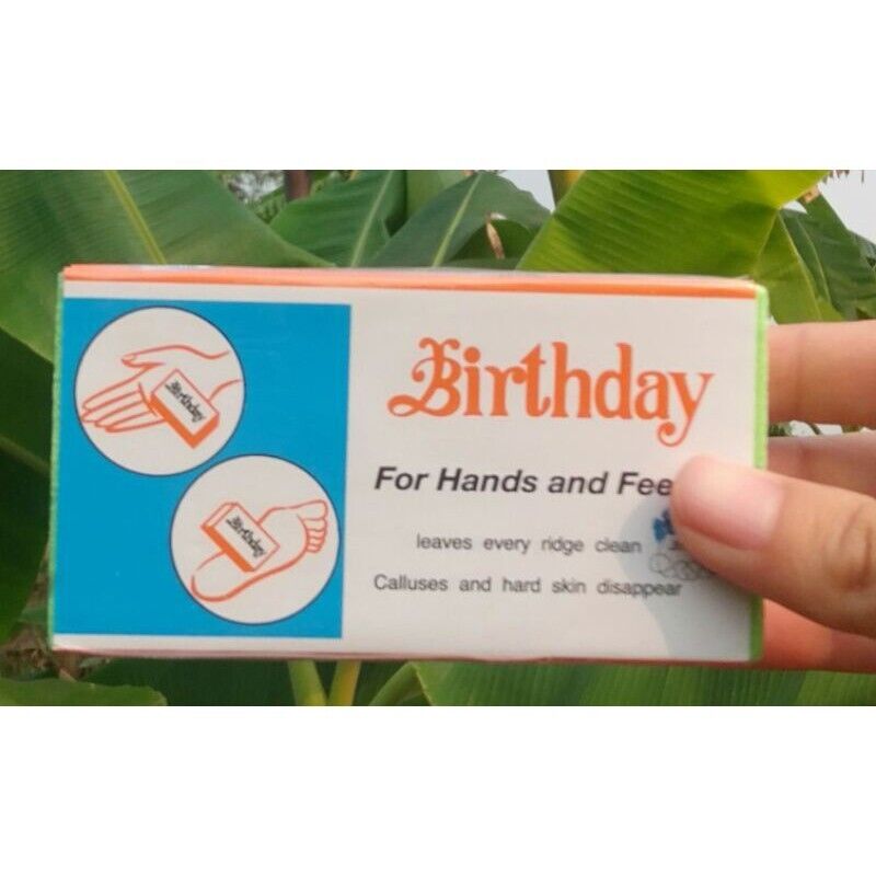 12x Birthday Hands Feet Heels Scrub Sponge Remove Crack Skin (Assorted Colors)