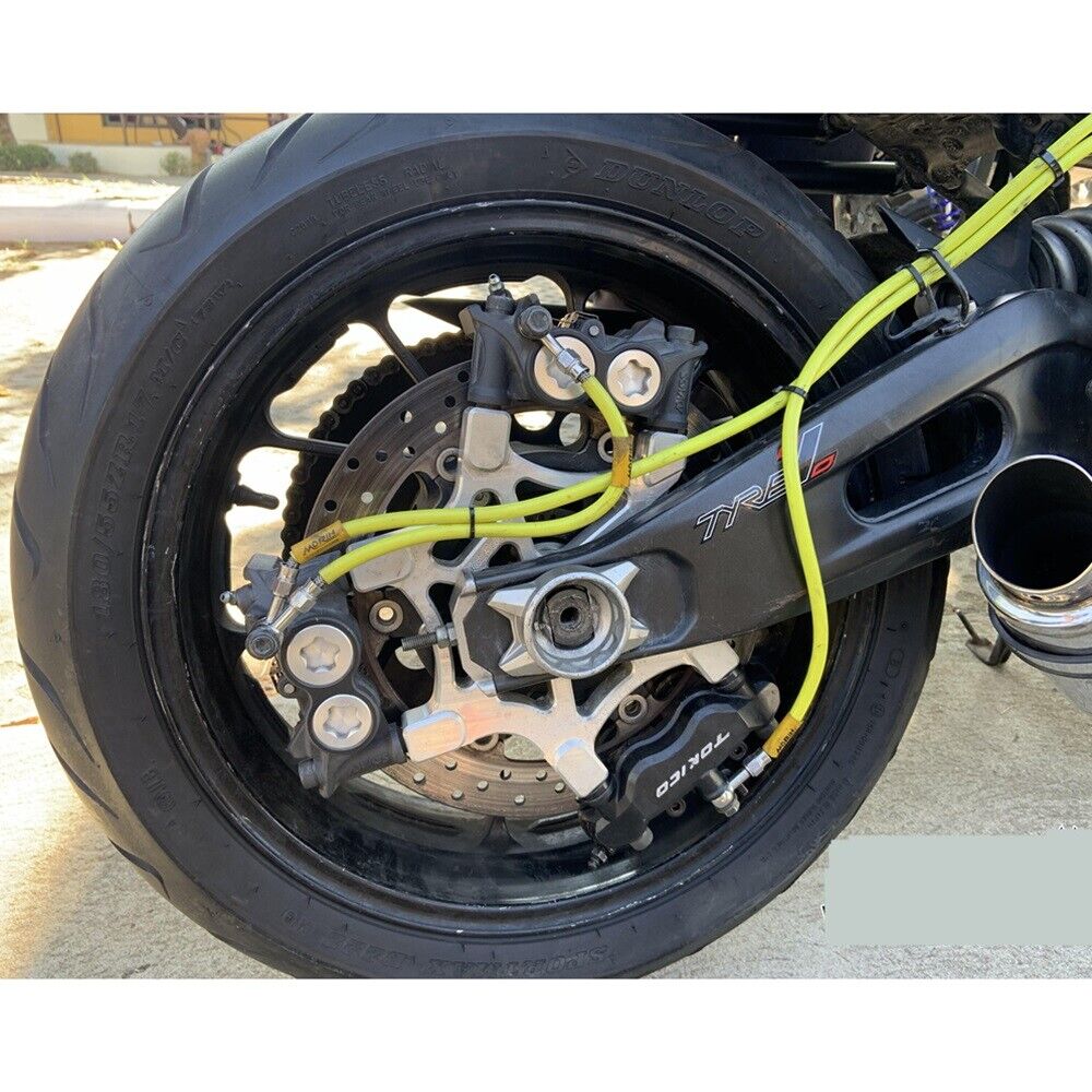 Yamaha MT07 FZ07 Rear calipers bracket with Front R3 Rotor Silver Stunt Parts