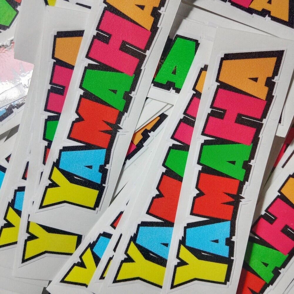 YAMAHA Logo Vinyl Decal Sticker Car Truck Window Racing Motorcycle Bike 100 pcs.
