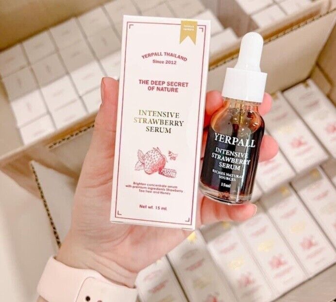 3x Serum Strawberry Yerpall Reduce Dark Spot tighten pores moist skin