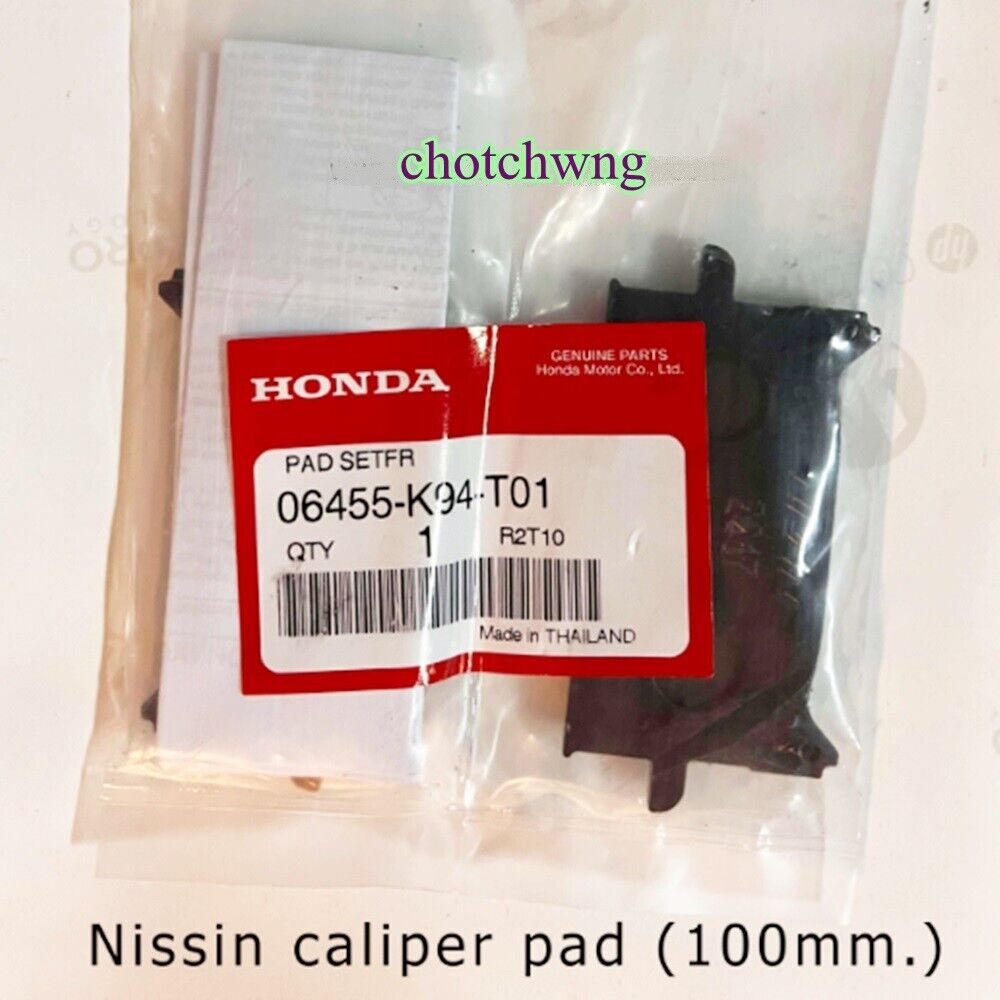 Nissin Brake Pads Nissin Caliper (100mm) Stunt Parts Genuine 1 pairs Honda Grom