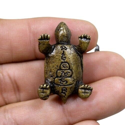 12xThai Amulet Power Magic Turtle Phra LP. Ngern Wealth Talisman Fetish Statue