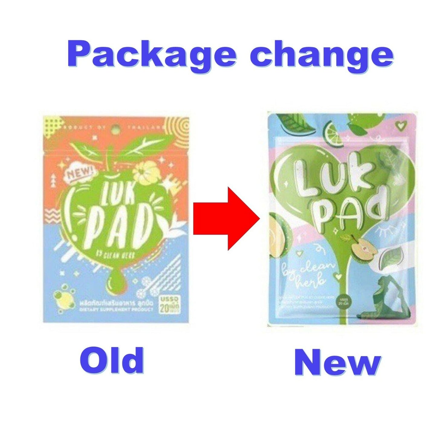 12x LUK PAD DETOX Herbal Super Clean Healthy Care Slimming Weight Control