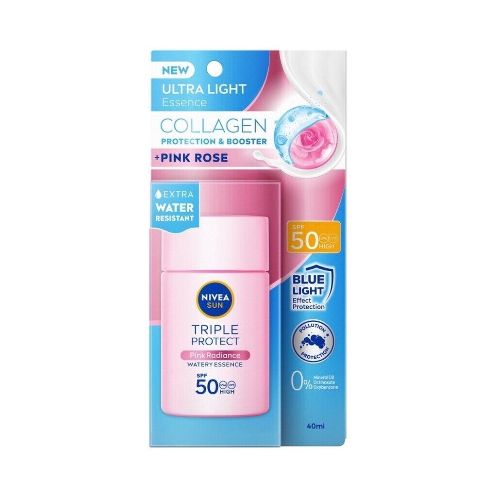 NIVEA Sun Triple Protect Pink Radiance Watery Essence Sunscreen SPF50 PA+++ 40ml