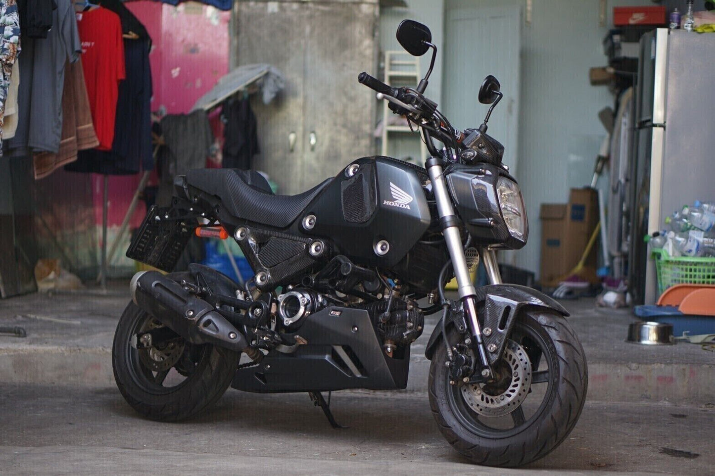 X2 FRAME BODY R+L COVER SIDE UPPER PANEL CARBON FIBER HONDA NEW GROM MSX 21-2023