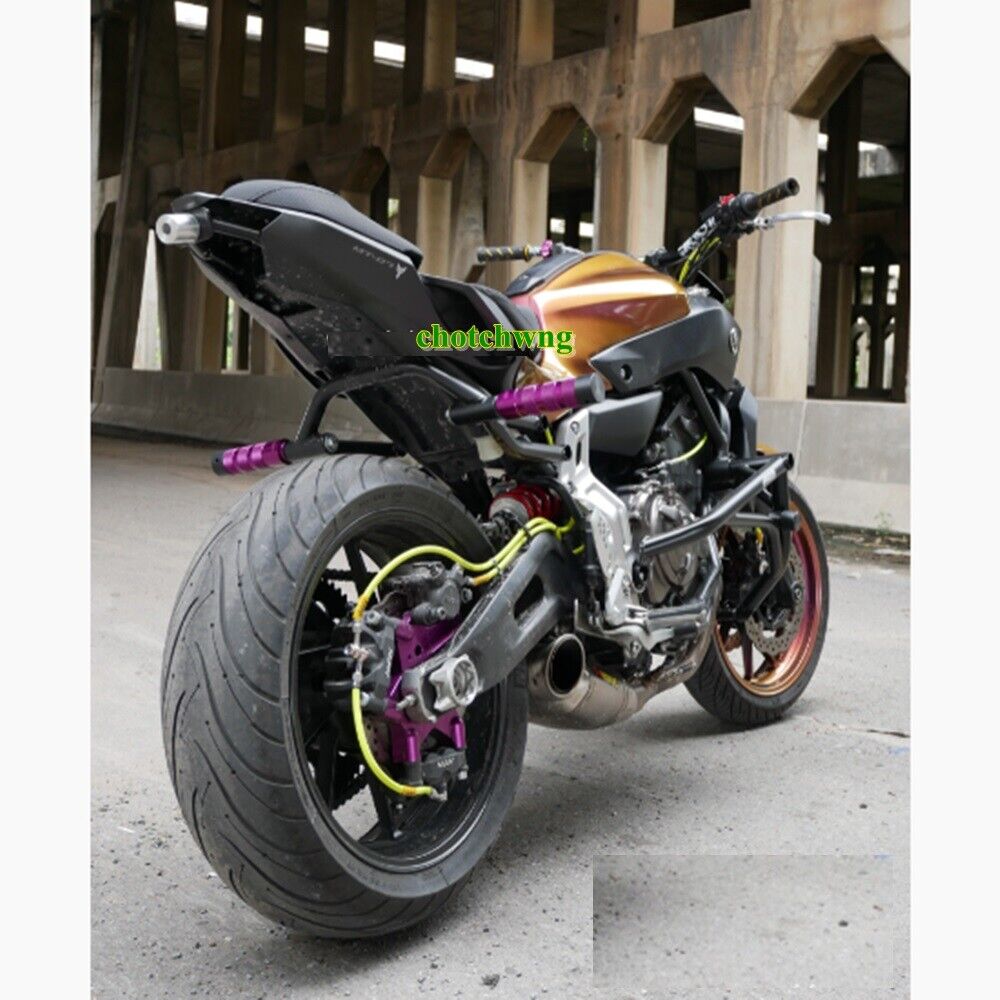 Yamaha MT07 FZ07 Subcage with foot pegs Motorcycle Motors Part Black Stunt Parts