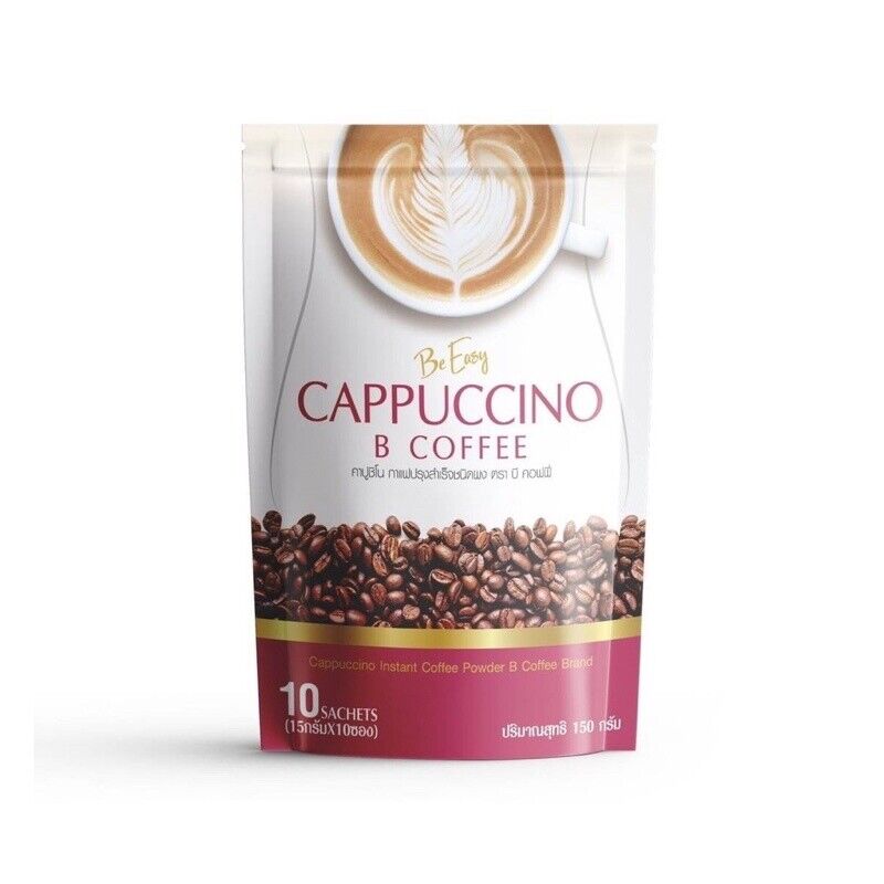 12x Be Easy B Coffee Cappuccino Instant Detox Drink Weight Loss Slim Diet 70kcal