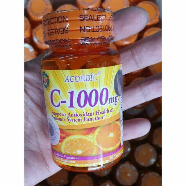 18 Bottle ACORBIC Vitamin C 1000 mg Mineral Antioxidant Immune Health Vegetarian