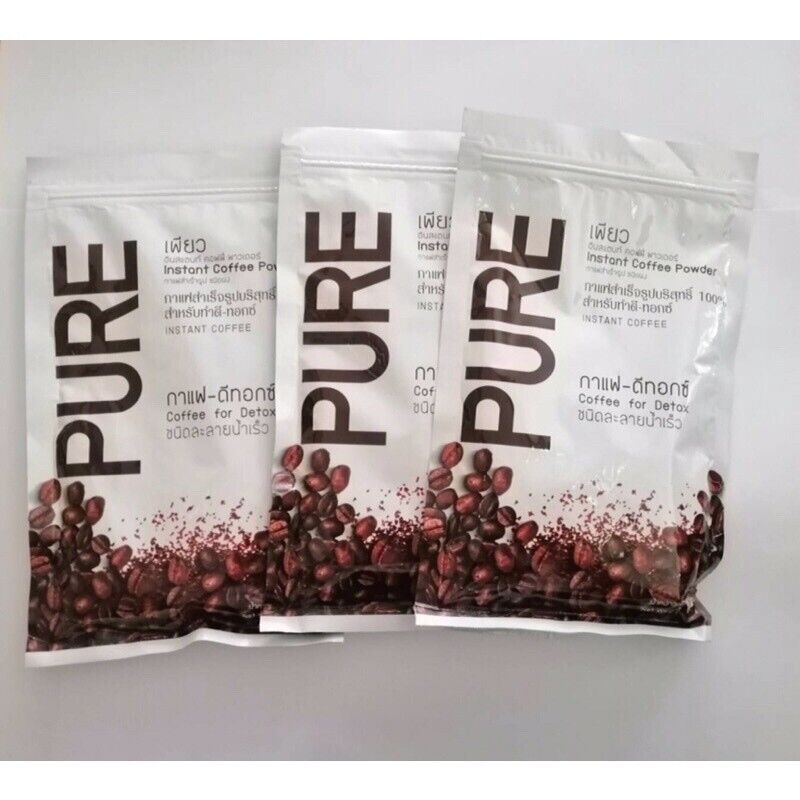12x Pure Detox Coffee Instant Cleansing Healthy Flat Belly Fast Soluble 100 g