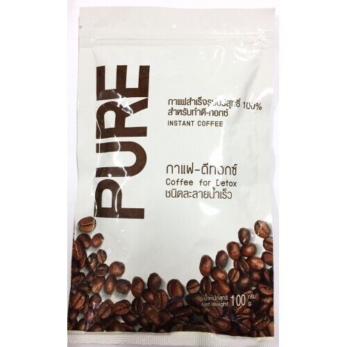 12x Pure Detox Coffee Instant Cleansing Healthy Flat Belly Fast Soluble 100 g
