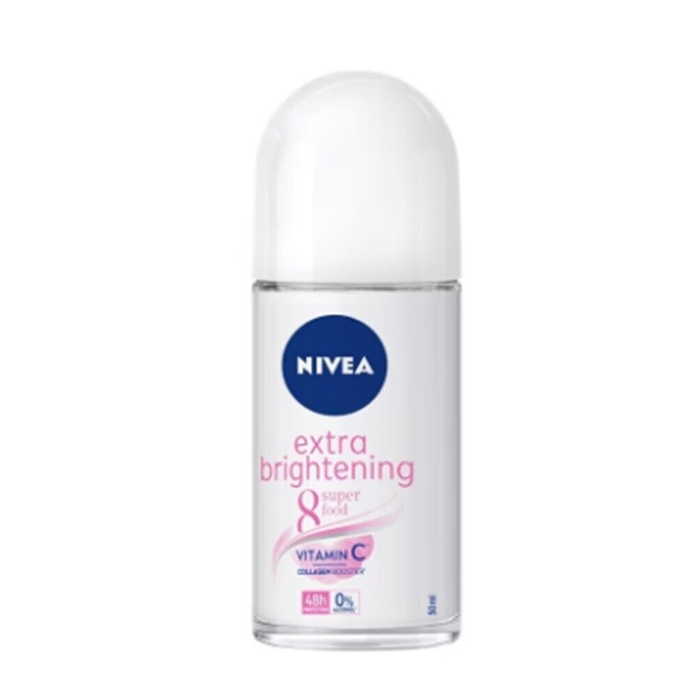 12X Nivea Roll on Extra brightening Deodorant Repair Anti Perspirant lotion 50ml