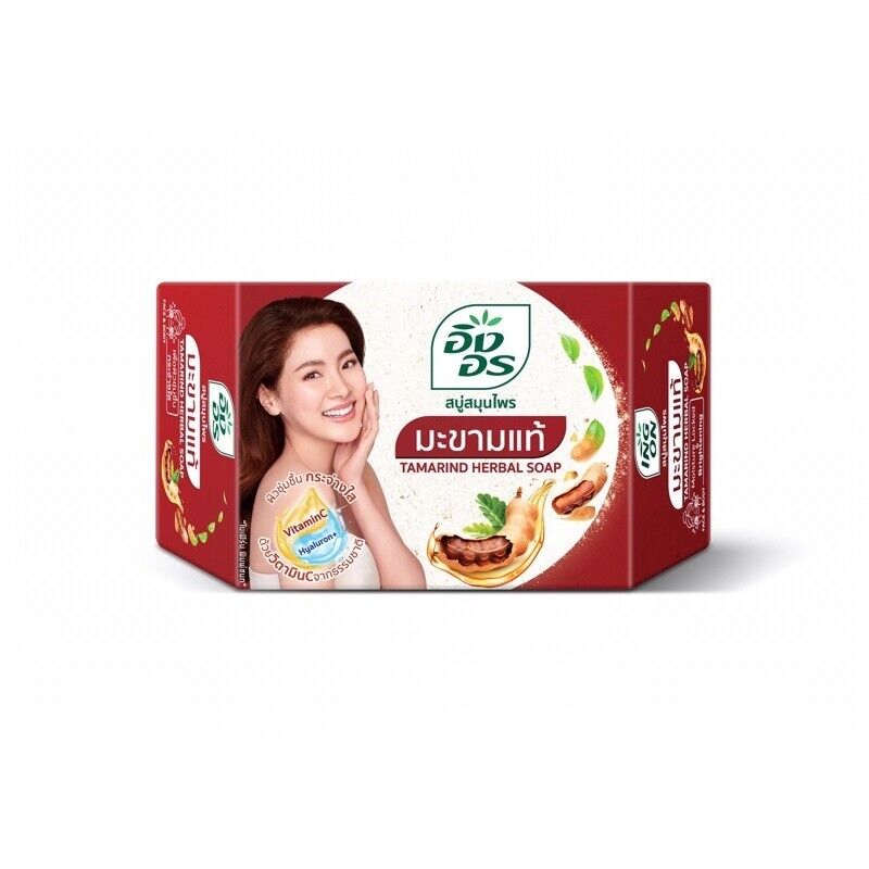 12x Ing On Tamarind Soap Bar Herbal Bright Smooth Skin for Face Body Thai 85 g