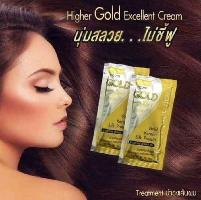 12X Bio Gold Extra Super Hair Treatment Cream Protect Hair Smooth Sleek