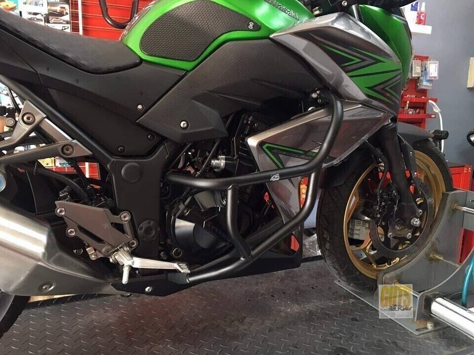Kawasaki Z300 Z250 Crash Bars Engine Guards Frame Sliders Protector Damaged Case