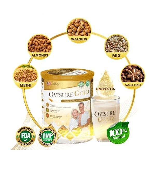 6x Ovisure Gold Grain Milk supplement elderly Nourish joins bones Plant Protein