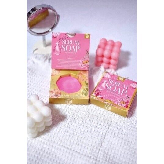 10x NB Serum Soap Bar Skin Brightening for Face Body Reduce Dark Spots Acne 60g