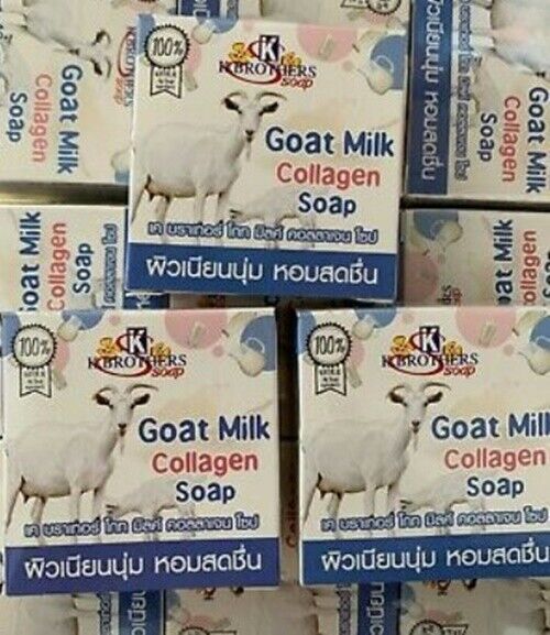 12x Goat Milk Collagen Soap K. Brother Clear Moisturizer Sport Exercise Suitable