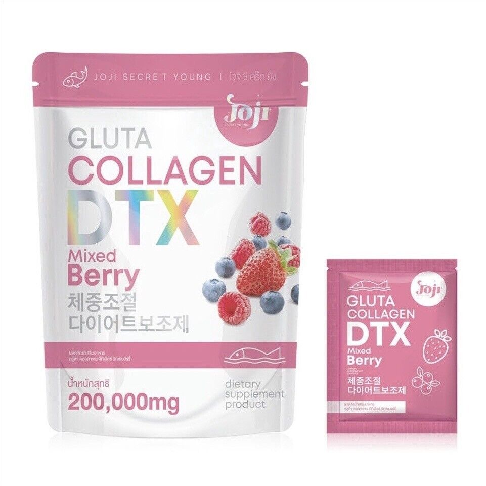 12x JOJI Gluta Collagen DTX Fiber SECRET YOUNG Skin Fiber Mixed Berry 200,000MG