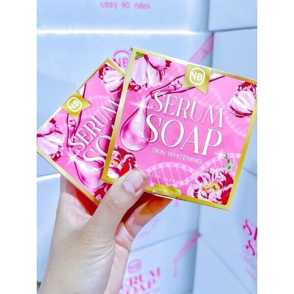 10x NB Serum Soap Bar Skin Brightening for Face Body Reduce Dark Spots Acne 60g