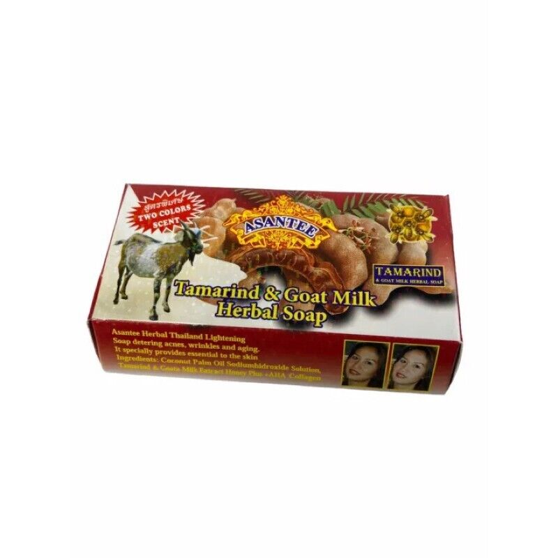 12x Asantee Tamarind Goat Milk Soap Bar Brightening Soft Skin Face Body 125 g