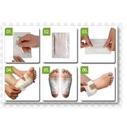 100Pcs 100% Authentic Kinoki Gold Premium Detox Foot Pads Health Organic Herbal