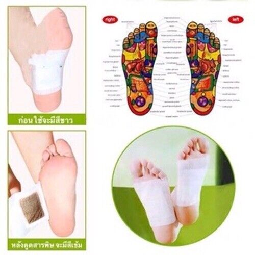 100Pcs 100% Authentic Kinoki Gold Premium Detox Foot Pads Health Organic Herbal