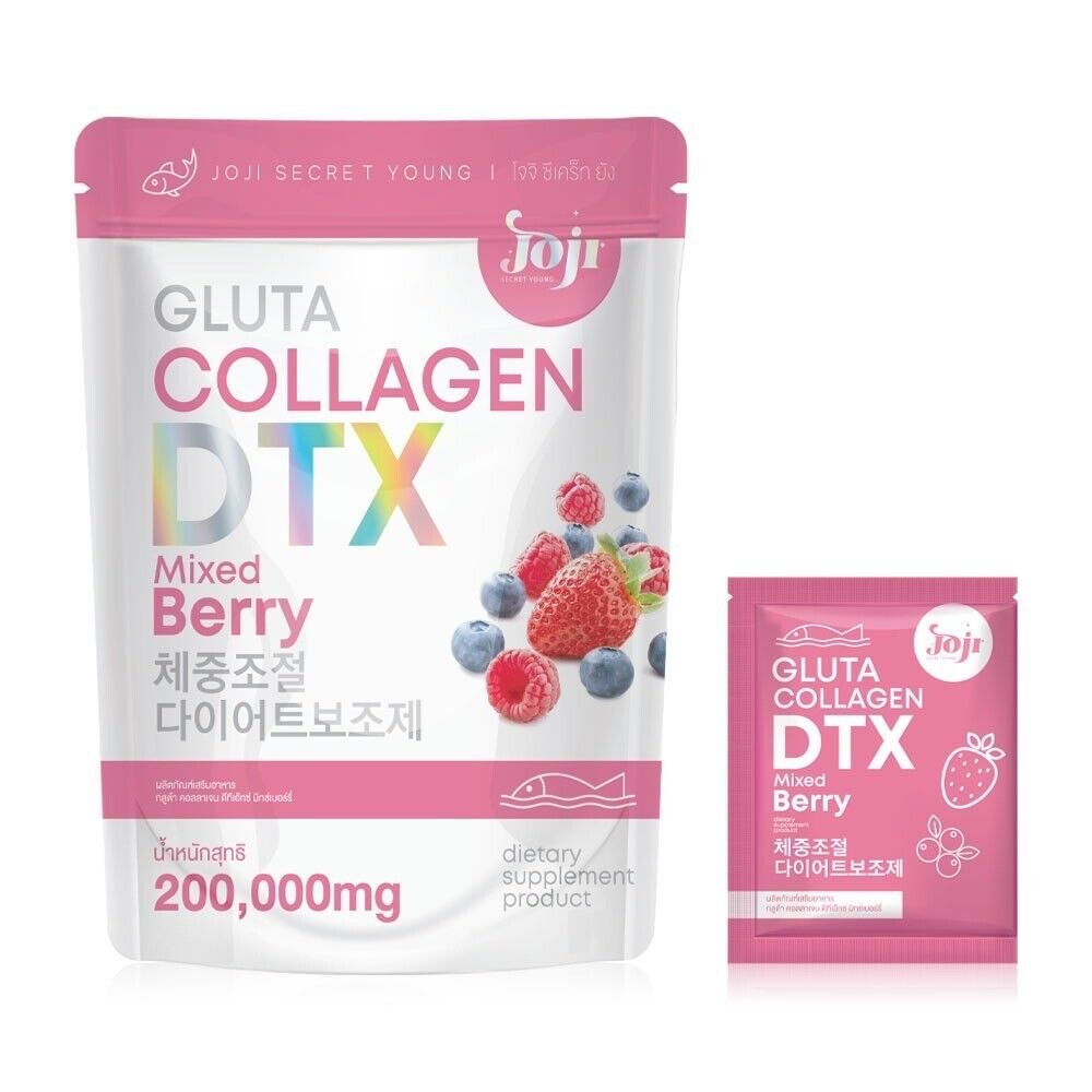 12x JOJI Gluta Collagen DTX Fiber SECRET YOUNG Skin Fiber Mixed Berry 200,000MG