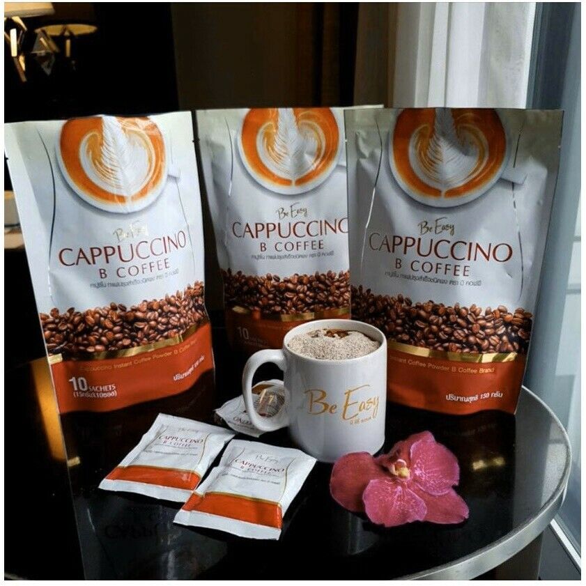 12x Be Easy B Coffee Cappuccino Instant Detox Drink Weight Loss Slim Diet 70kcal