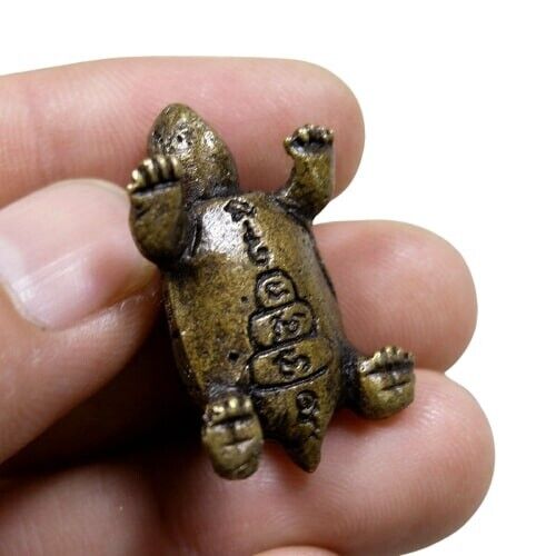 12xThai Amulet Power Magic Turtle Phra LP. Ngern Wealth Talisman Fetish Statue
