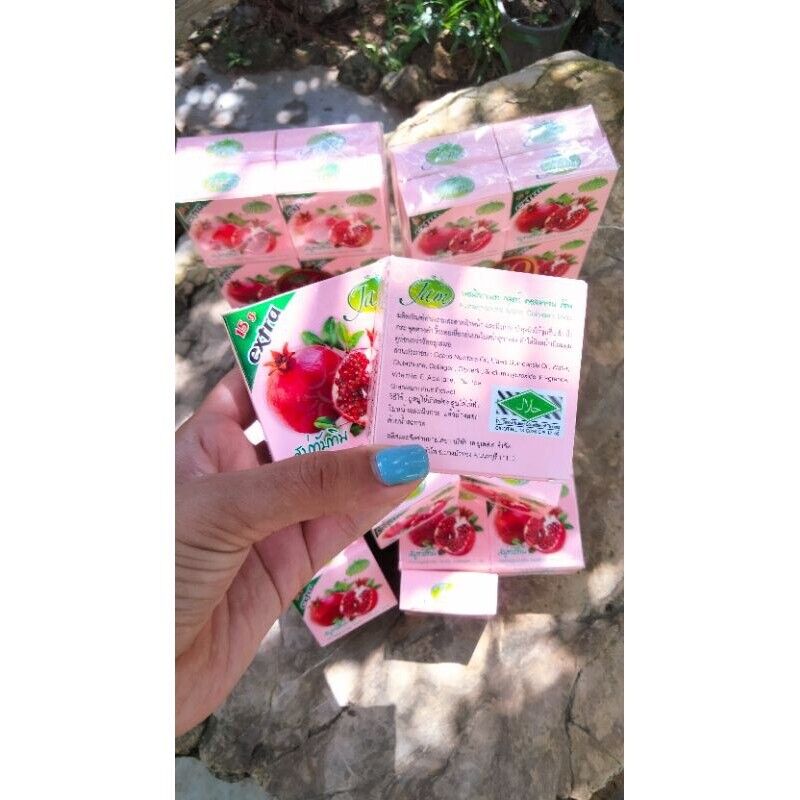 12x JAM Pomegranate Soap Gluta Collagen All Natural Herbal