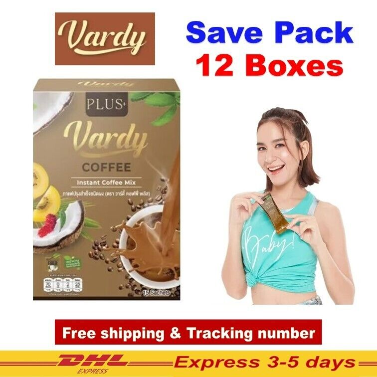 12x Vardy Healthy Coffee Instant Mix Coconut Oil Corn Fiber Fast Slim Fat Burn