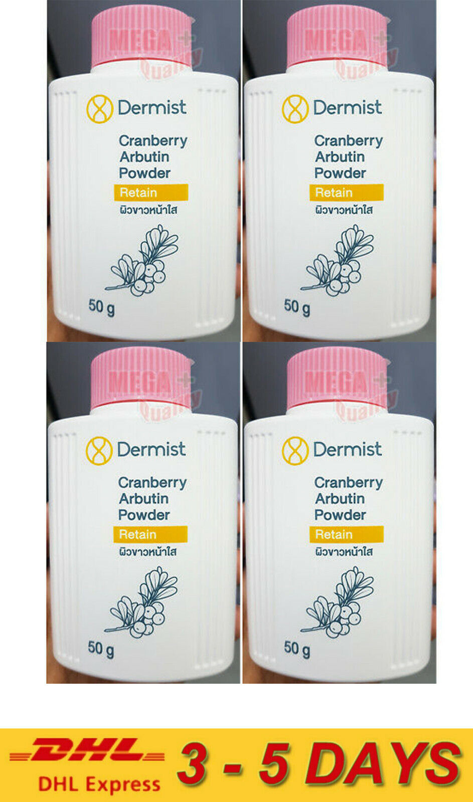 100g DERMIST Pinky Arbutin Powder UV Protect with Arbutin Whitening Smooth Skin