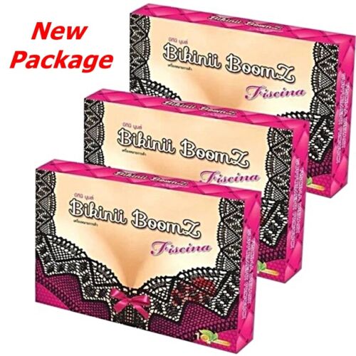 3 Boxes New Bikinii Boomz Firming Breasts Bust Bigger Whitening Skin