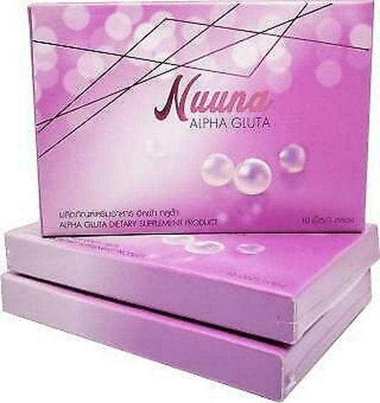 3X NUUNA Alpha Gluta Vitamin D Decaying Vitamins Skin Whitening 10 g tablets