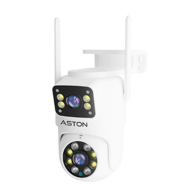 ASTON X2 Vision Security Camera: Home security camera, records from 2 cameras simultaneously, clear image, secure, 1-year warranty.
