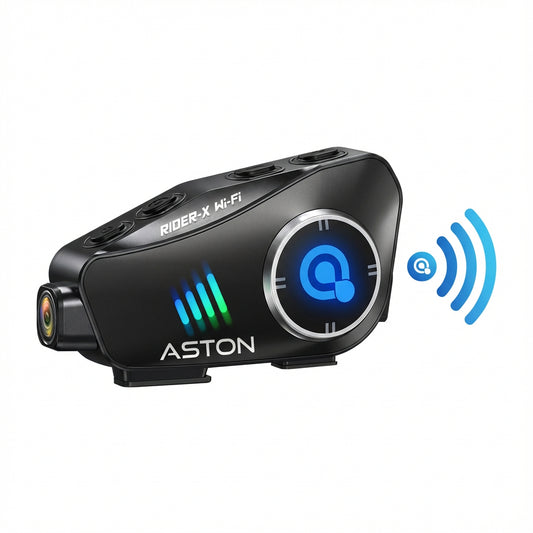 Aston Rider X Helmet Camera with Phone Call Function Motorcycle helmet camera, IPX6 waterproof, 1-year warranty.