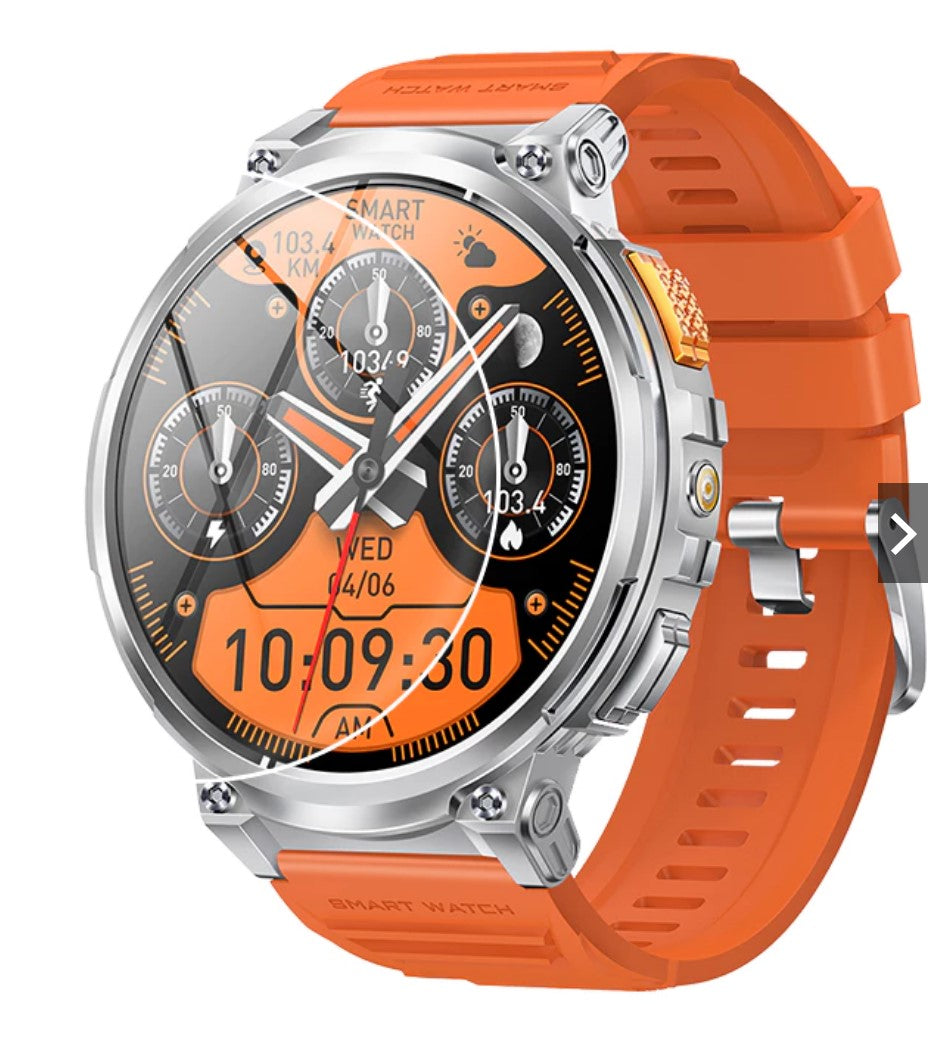 Film Axon Mega Smart Watch screen protector film. Transparent film to protect the watch screen from scratches and impacts.
