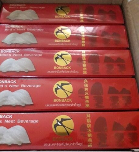 6 Boxes Bonback Bird's Nest Drinks No Sugar Sterilized Healthy 100% Authentic