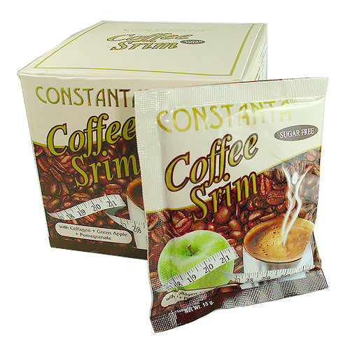 4 Box Constanta Coffee Srim Diet Weight Loss Slimming Collagen Skin Care 12 Sachets