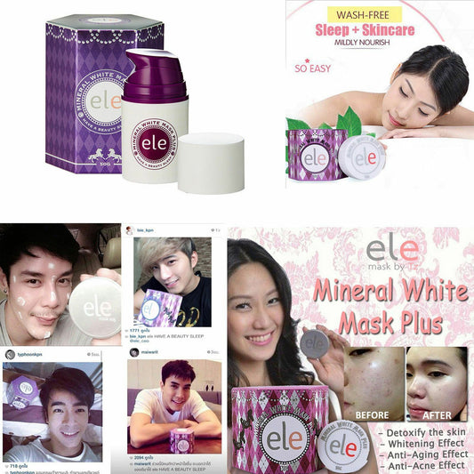 Ele Mineral White Mask Night Mask 50g. Helps clear the Skin Just Over Night